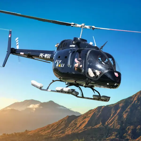 Helikopter tur på Four Seasons Jimbaran Bay på Bali