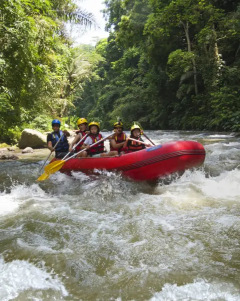 Tag på Riverrafting på Four Seasons Sayan på Bali