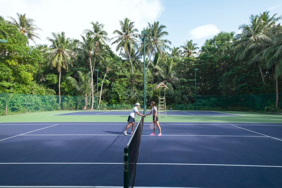 Tennis baner på Amilla Maldives på Maldiverne
