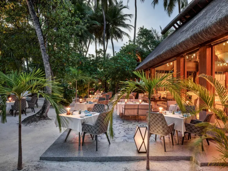 Spis Italiensk på Bellinis på Jpali Maldives, Maldiverne