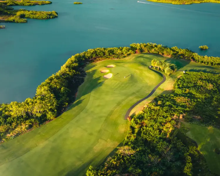 Golfbane på Anahita Golf & Spa Resort på Mauritius