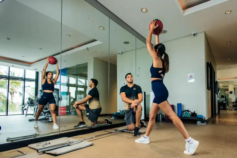 Personlig fitness træning på Anahita Golf & Spa Resort på Mauritius