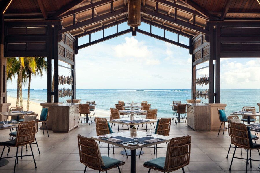 Waves restaurant på Le Meridien Ile Maurice på Mauritius