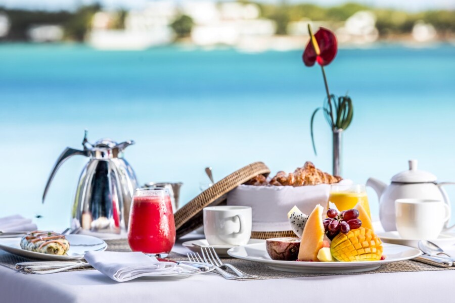 La Goelette morgenmad på Royal Palm Beachcomber Luxery i Mauritius