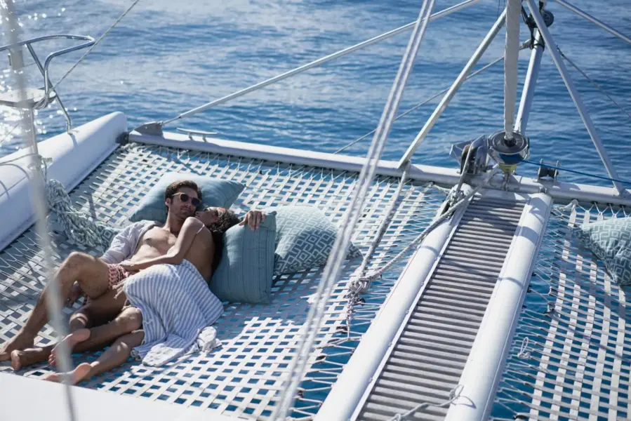 Nyet et sunset cruise på Raffles Seychelles, Seychellerne