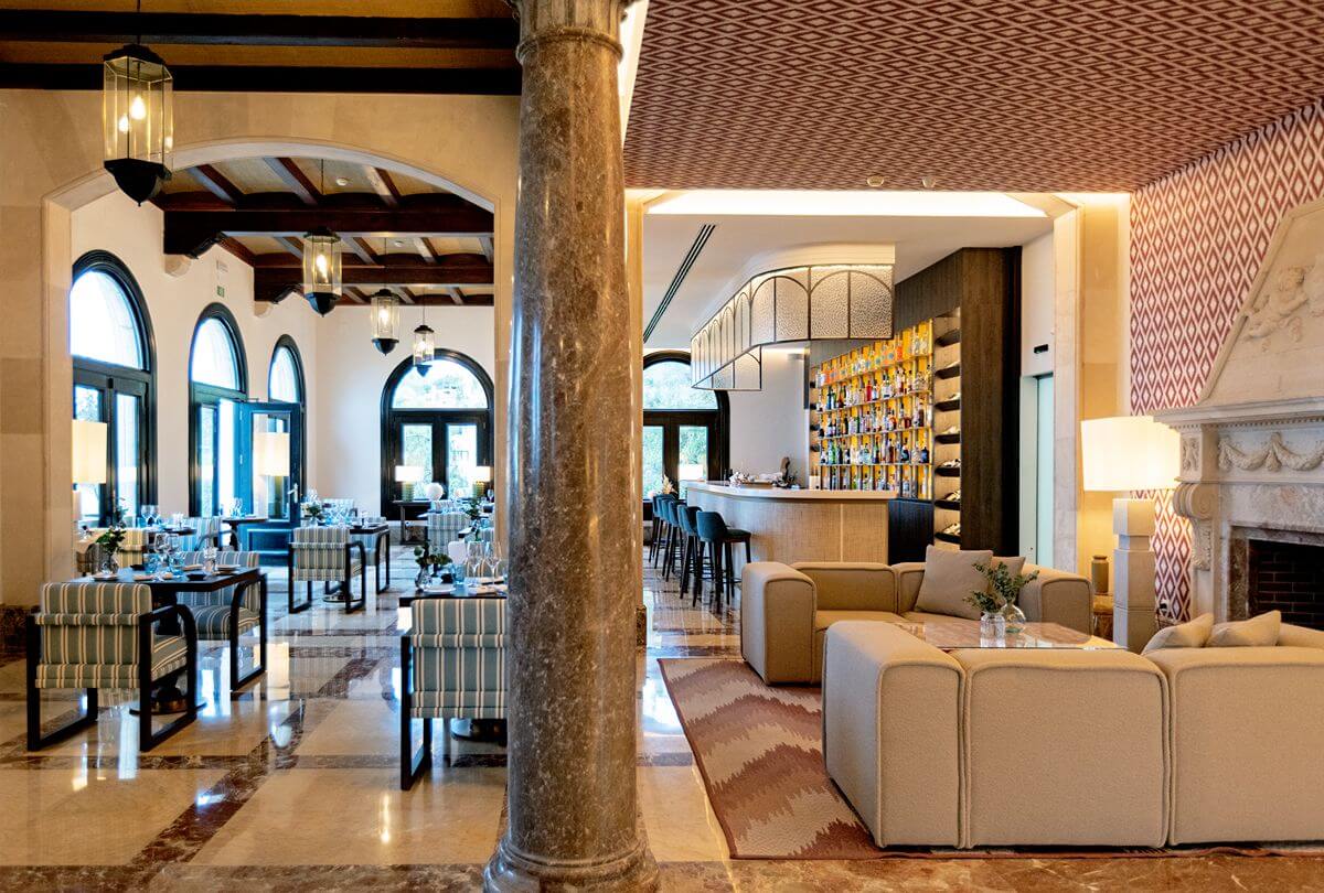 Restaurant og bar på Hospes Maricel & Spa, Mallorca