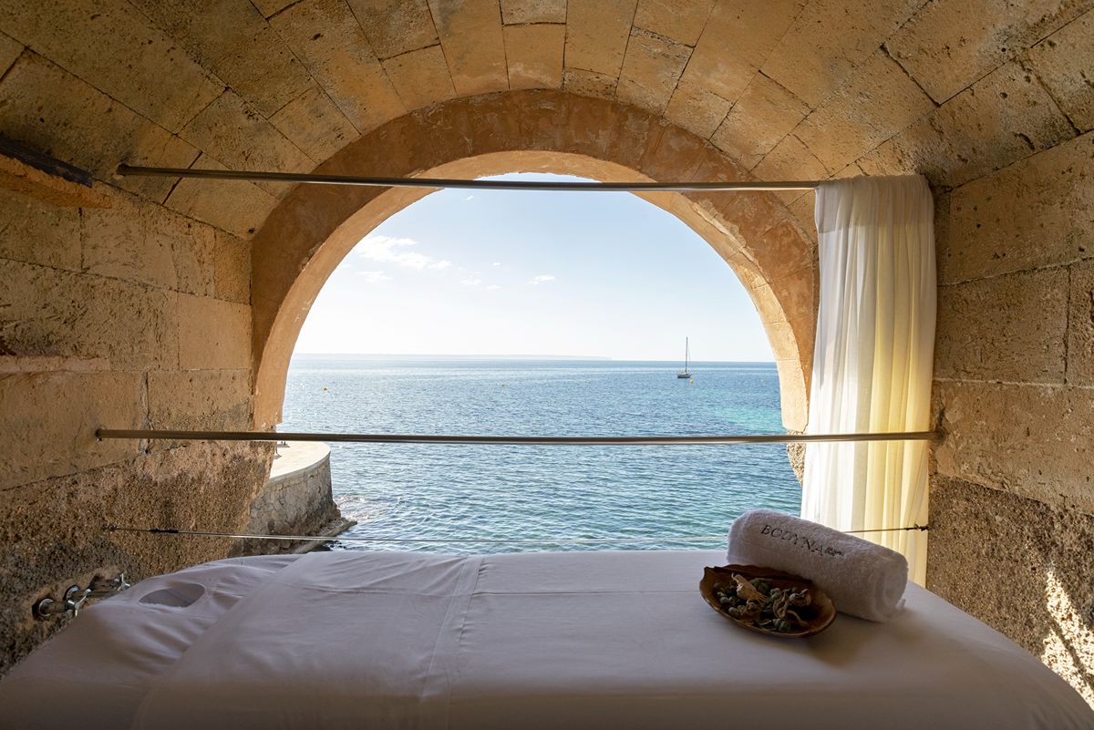 Spa med udsigt på Hospes Maricel & Spa, Mallorca