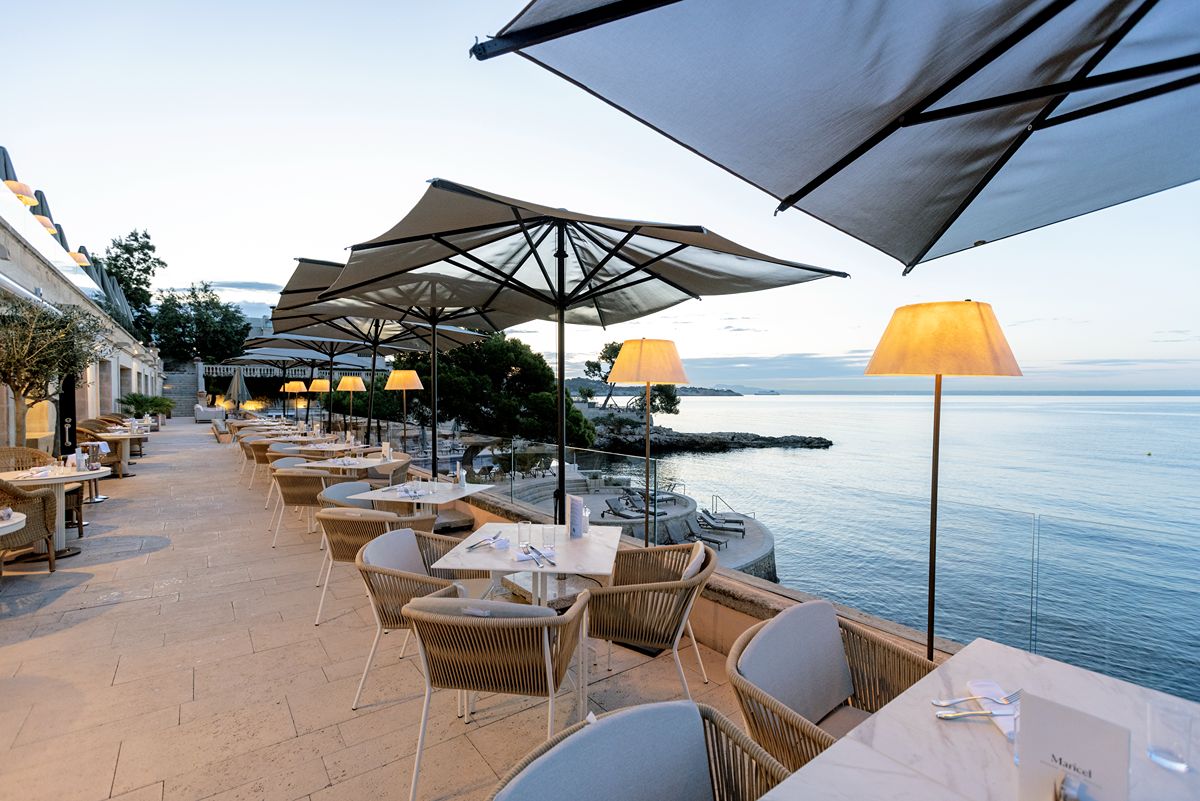 Restaurant på terrassen på Hospes Maricel & Spa, Mallorca