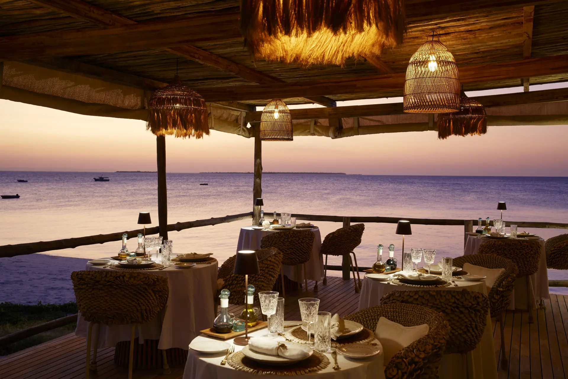 Lighthouse Restaurant på Laba Fanjove Island, Tanzania