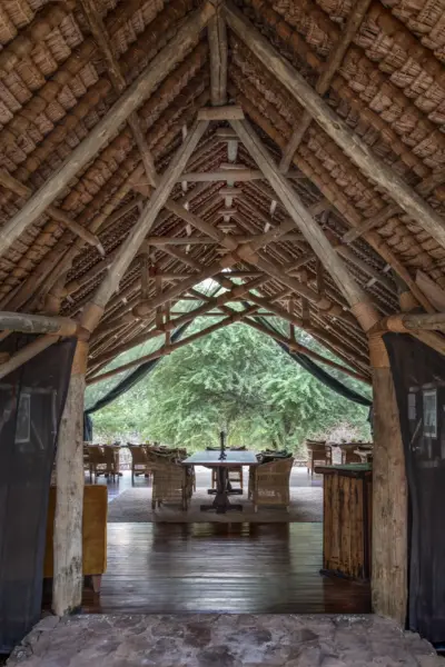 Restauranten på Laba Jongomero Camp, Tanzania