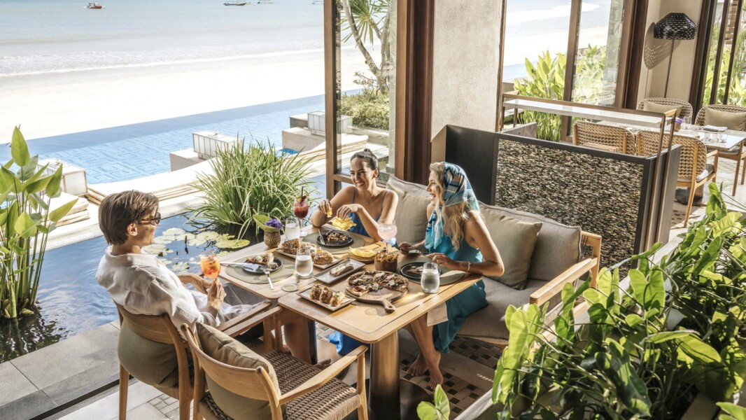 Sundara restaurant på Four Seasons Jimbaran Bay på Bali