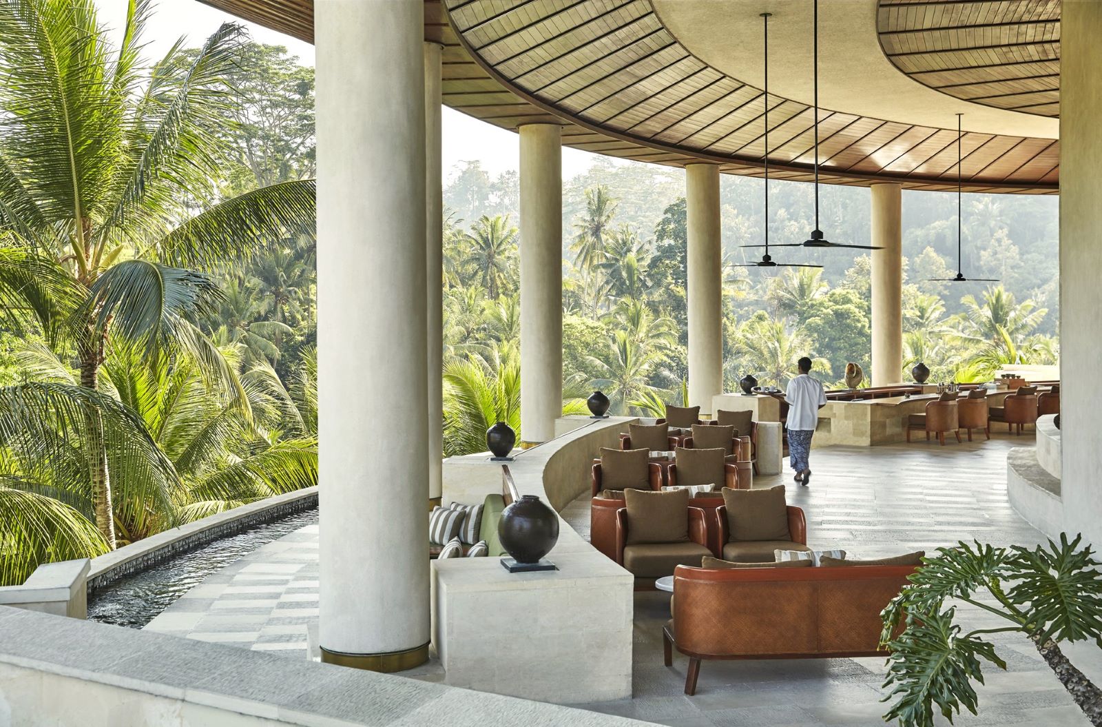 Udsigt fra restaurant på Four Seasons Sayan på Bali
