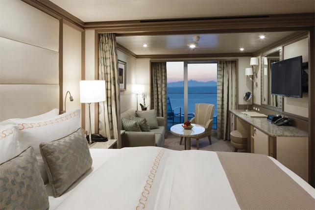 Superior Veranda ombord på Silver Moon, Silversea Cruises