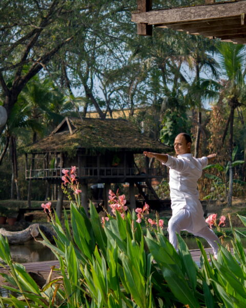 Yoga på Four Seasons Chiang mai i Thailand
