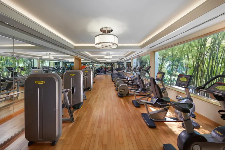 Fitness rum på Mandarin Oriental Bangkok i Thailand