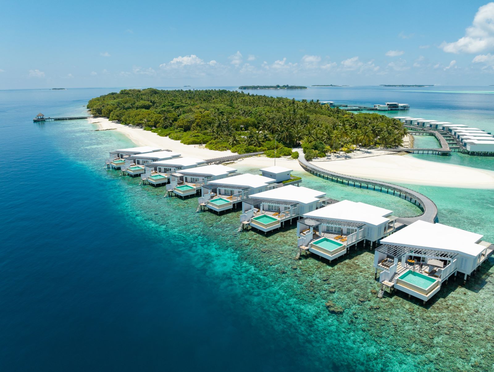 Reef Water Pool Villas på Amilla Maldives Resort & Residences