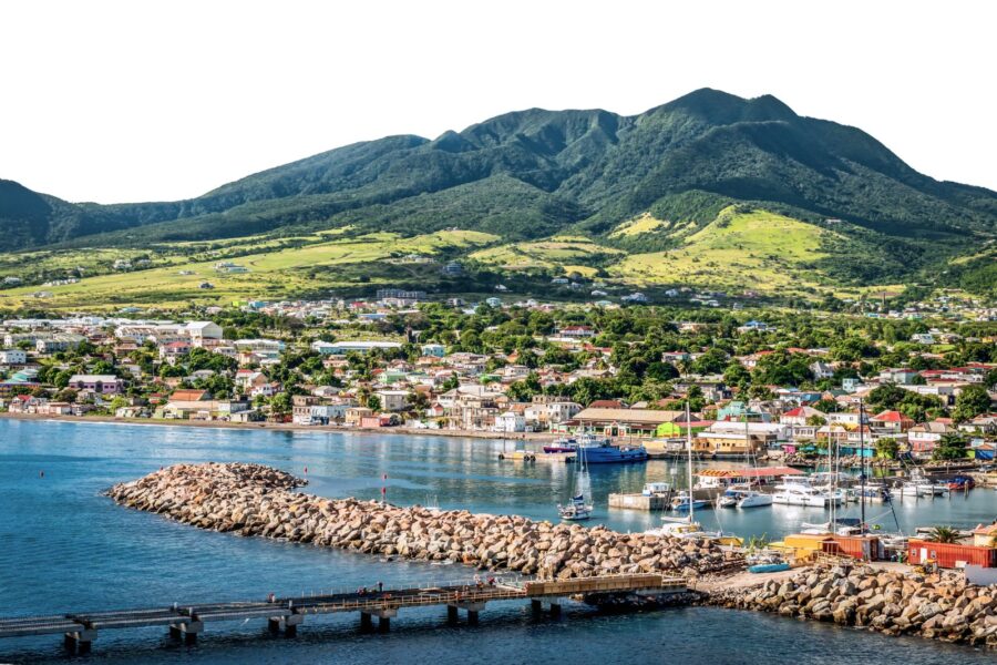 Basseterre på Saint Kitts and Nevis, Caribien
