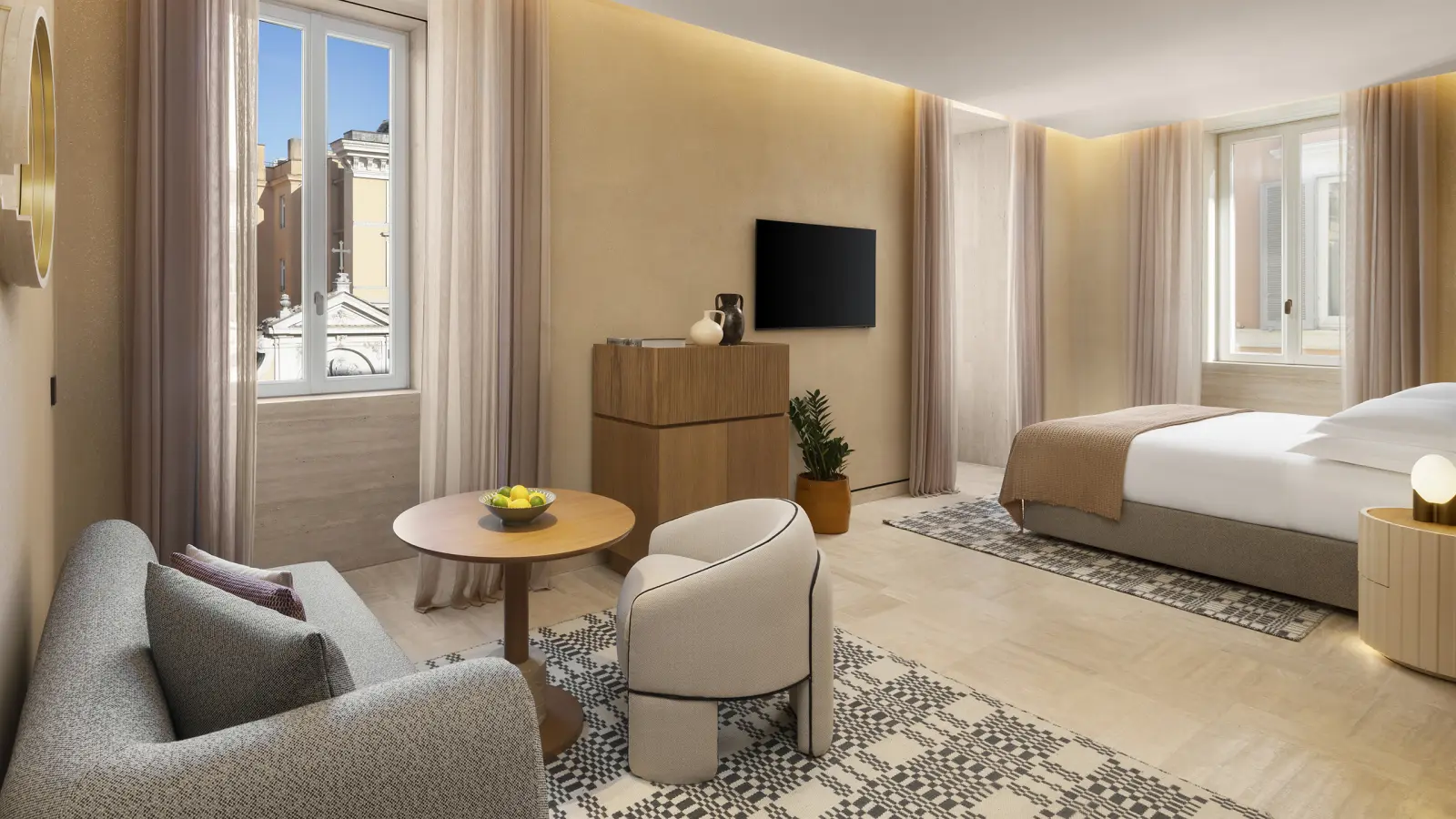 Deluxe Junior Suite på Six Senses Rome, Italien