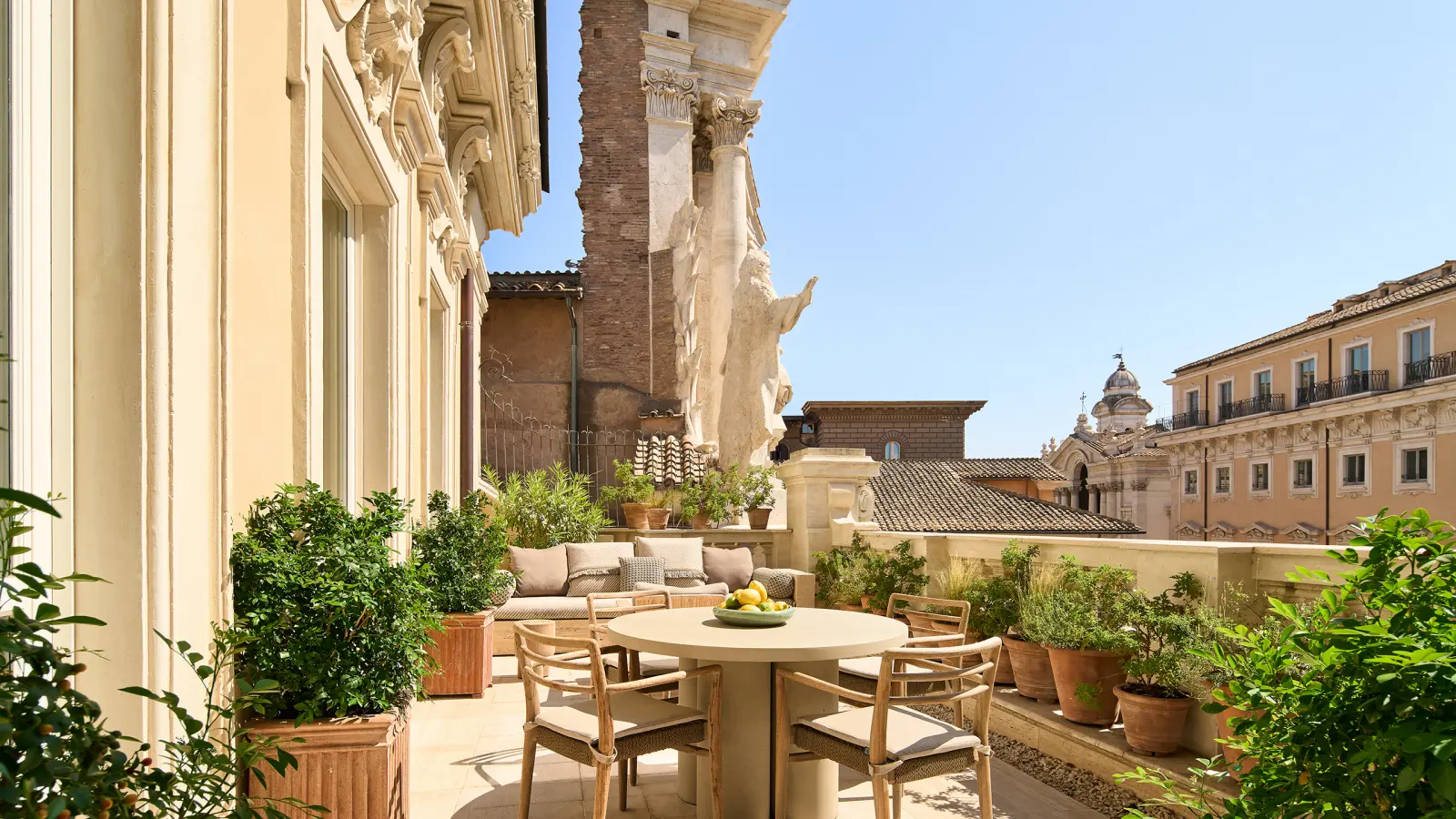 Mellini Suite Terrasse med udsigt på Six Senses Rome i Rom, Italien