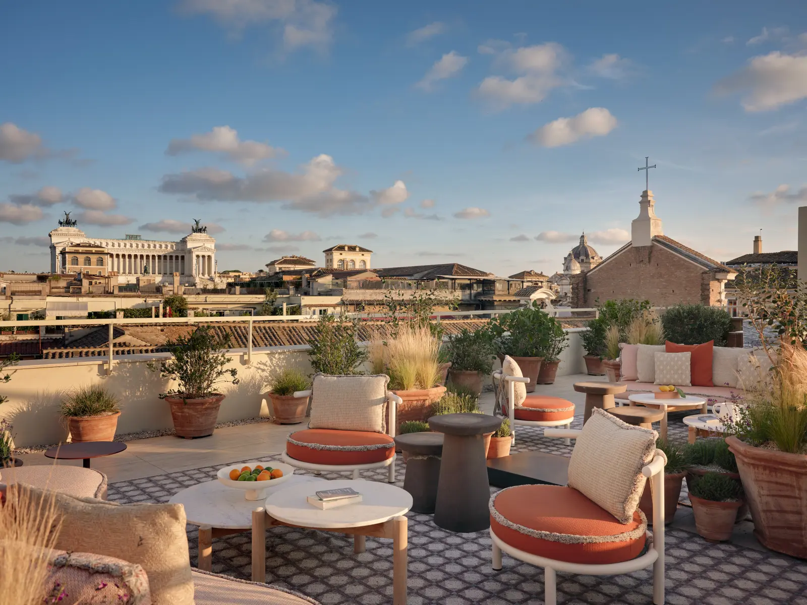 NOTO rooftop udsigt over Rom på Six Senses Rom, Italien