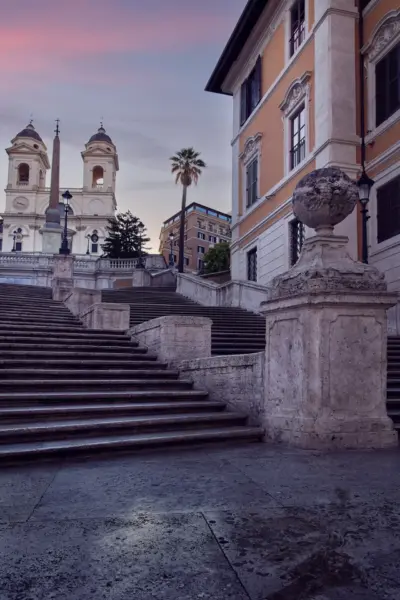 Den Spanske Trappe nær Six Senses Rome i Rom , Italien