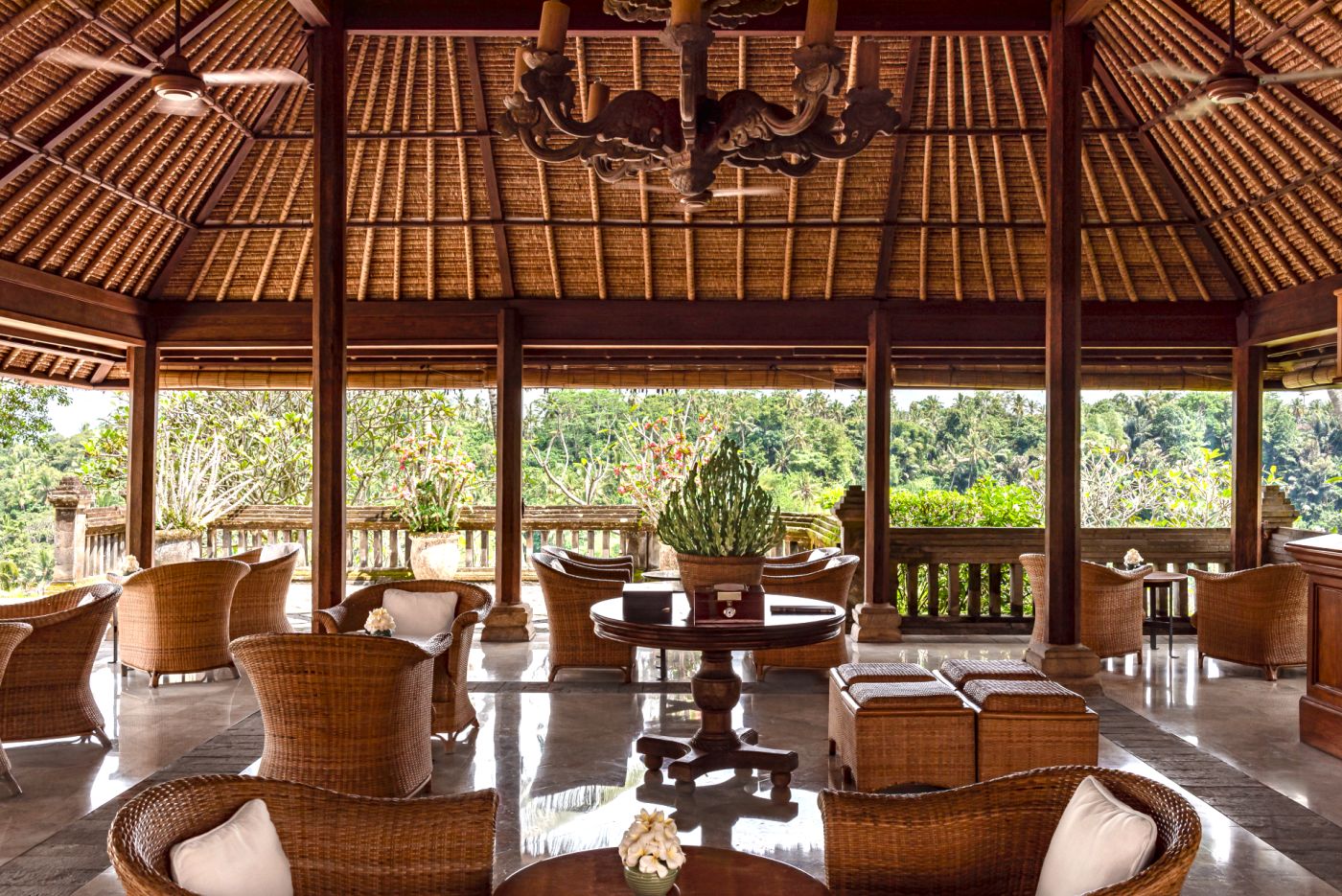 Terrace Bar på Amandari, Bali