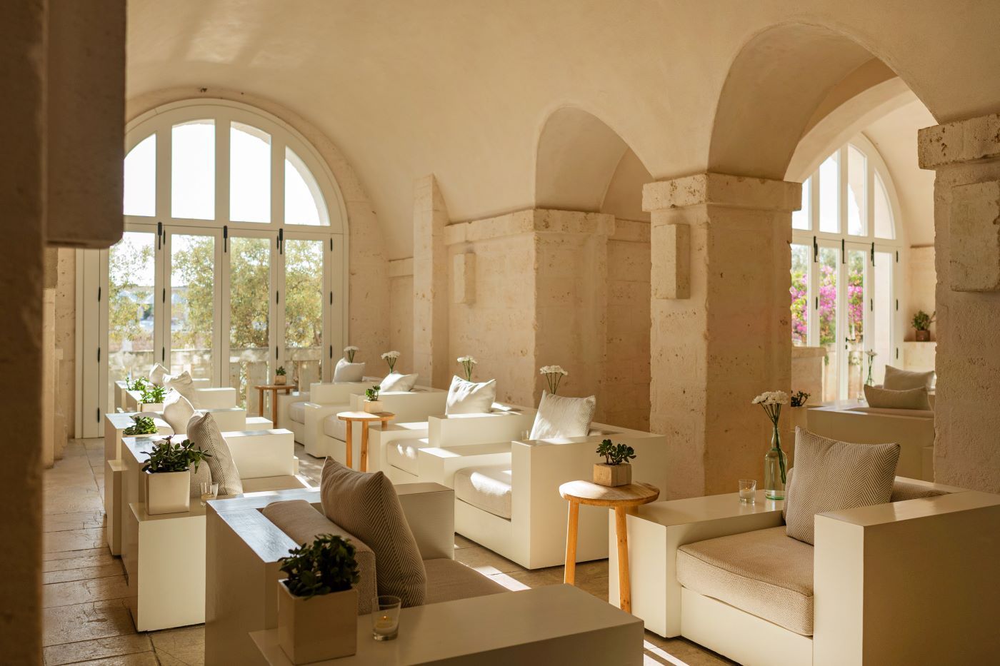 Bar del Portico, Borgo Egnazia. Puglia, Italien