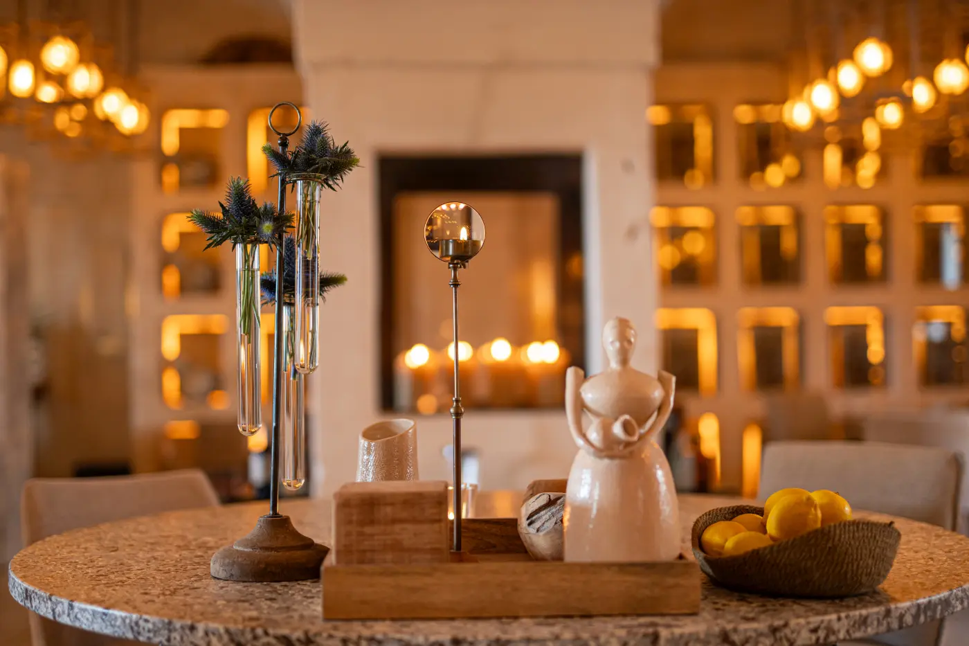 Michelin restauranten Due Camini på Borgo Egnazia. Puglia, Italien