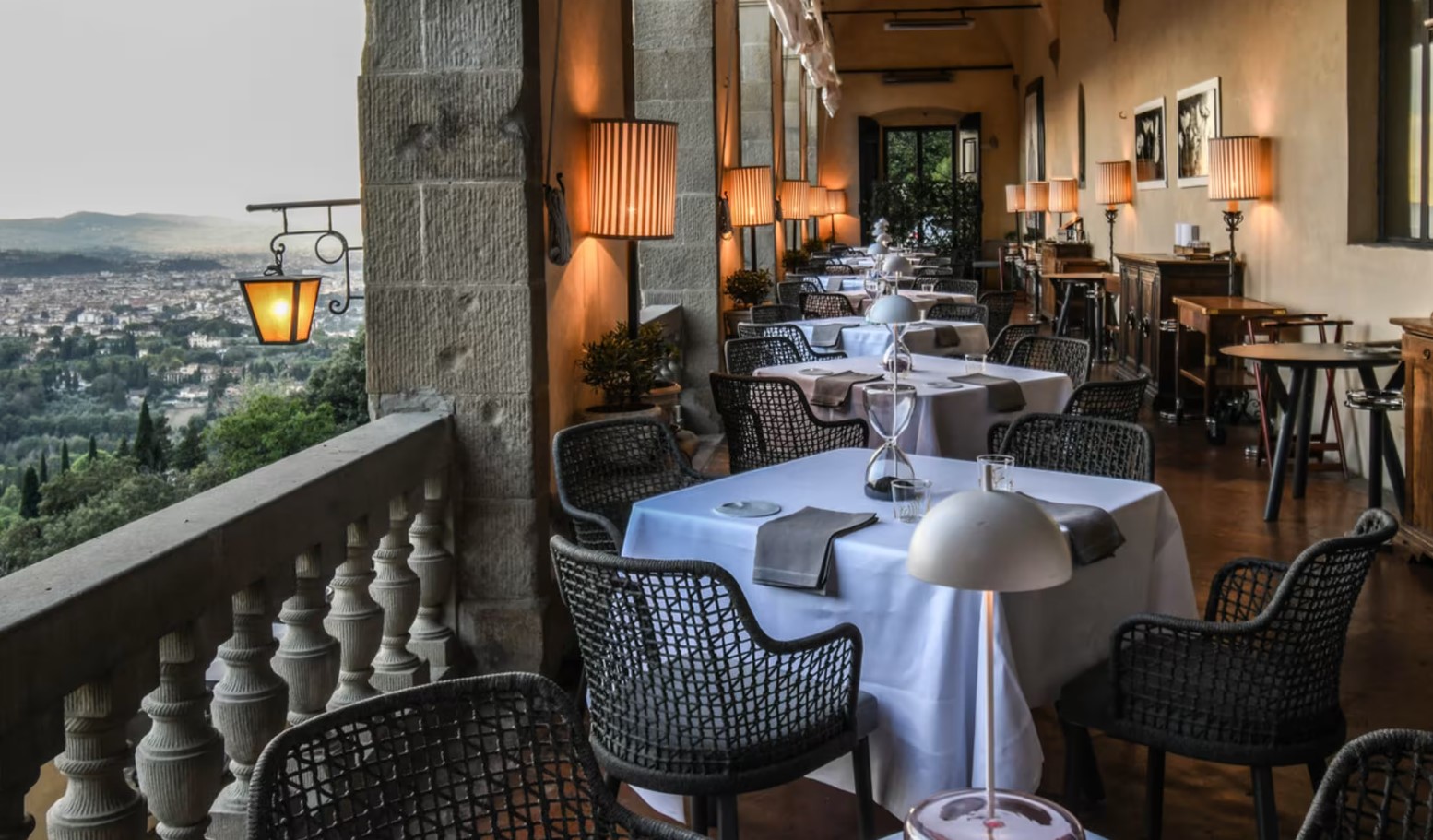 Restauranten La Loggia på Villa San Michele, a Belmond Hotel, Italien