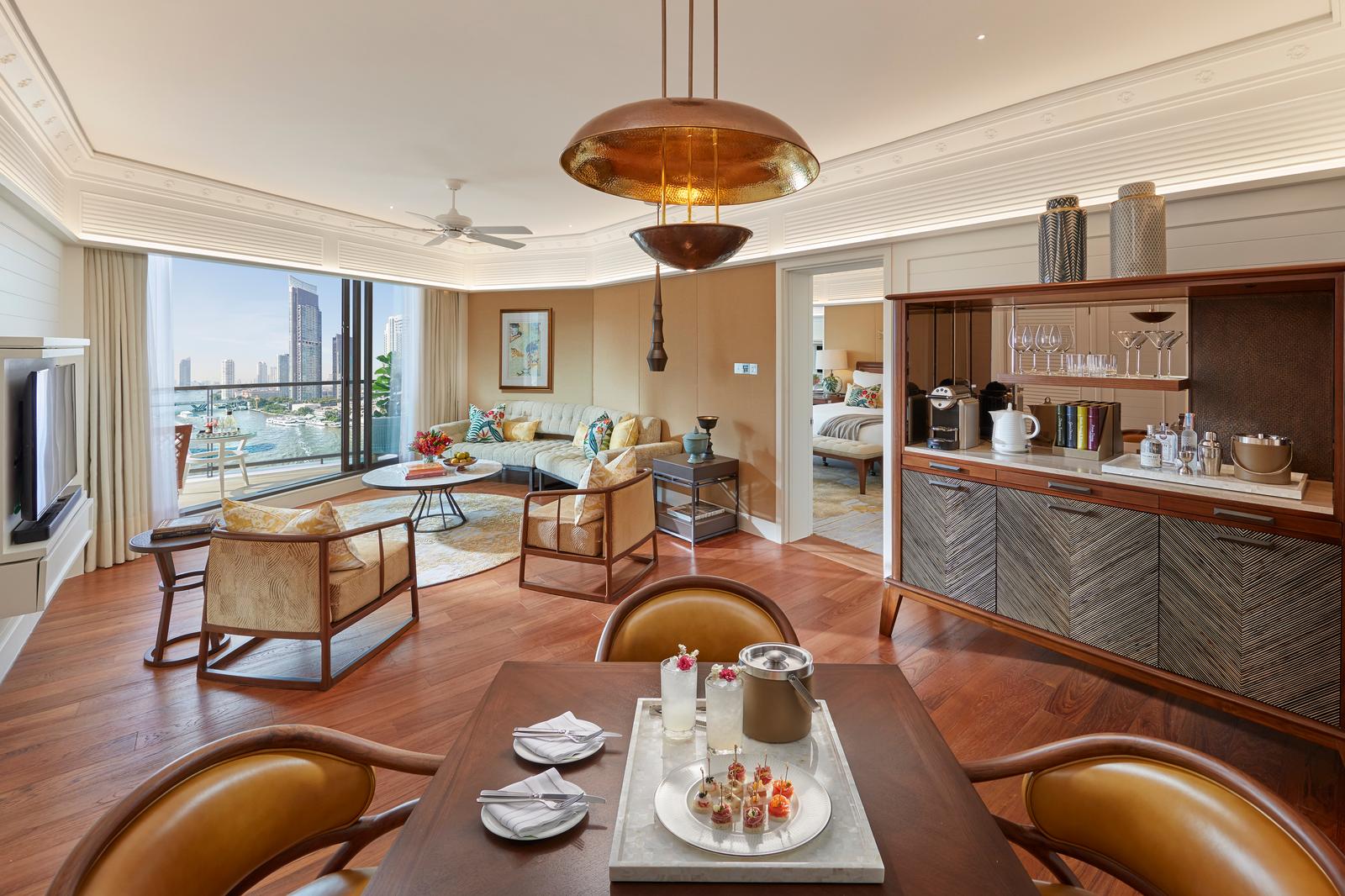 Deluxe One Bedroom Suite på Mandarin Oriental Bangkok, Thailand