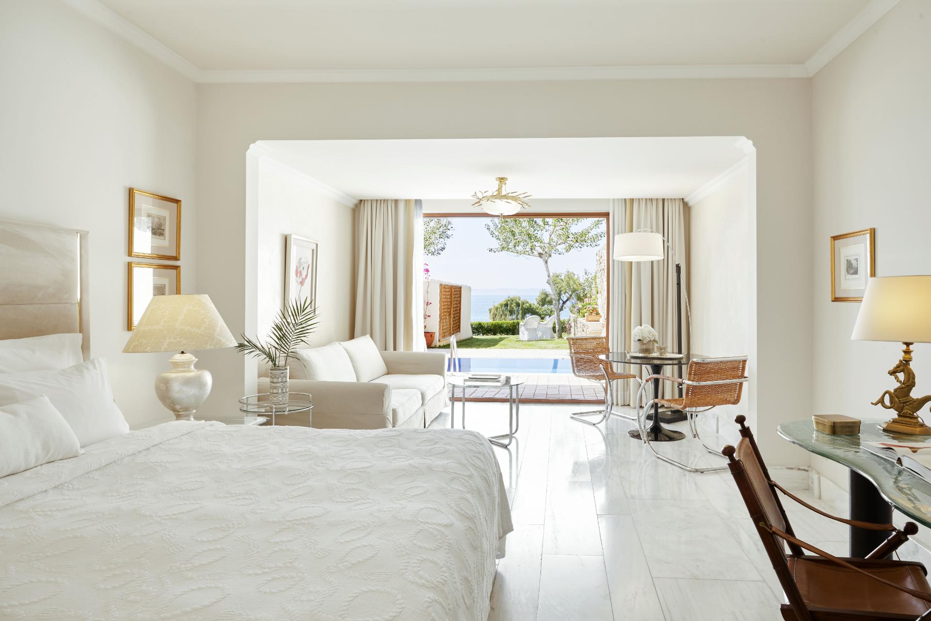 Pool Suite med pool og lille have på The Danai, Halkidiki, Grækenland