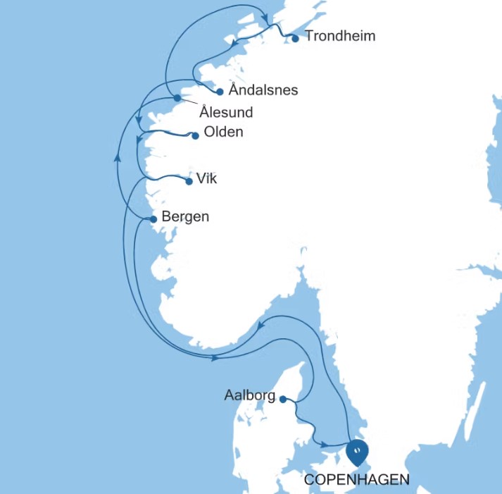 Silversea Cruises, Silver Dawn krydstogt til Norge fra København