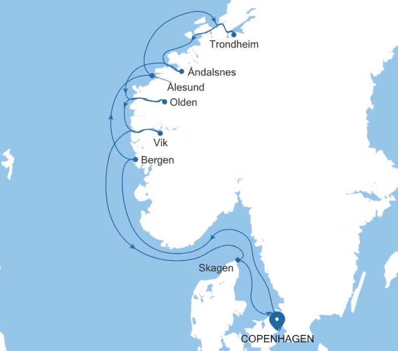 Krydstogt til Norge med Silver Dawn fra København