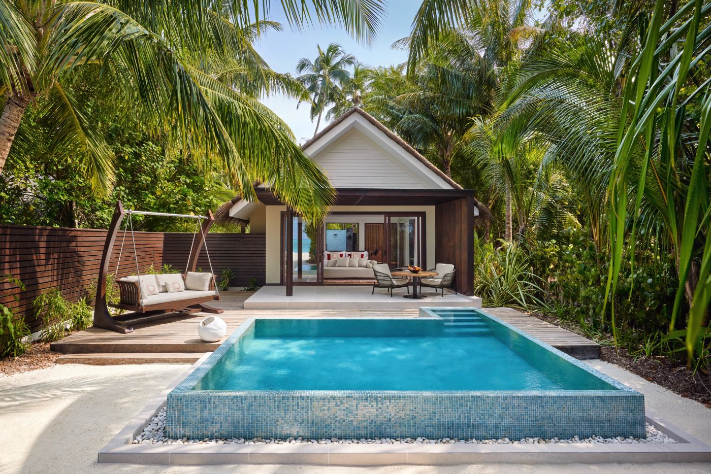 Deluxe Beach Pool Villa på Niyama Private Islands Maldives, Maldiverne