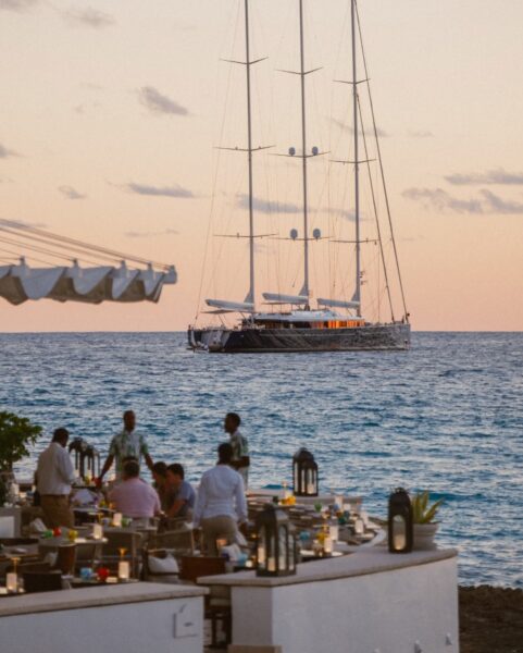 Restauranten Cip's by Cipriani på Cap Juluca, A Belmond Hotel, Anguilla, Caribien