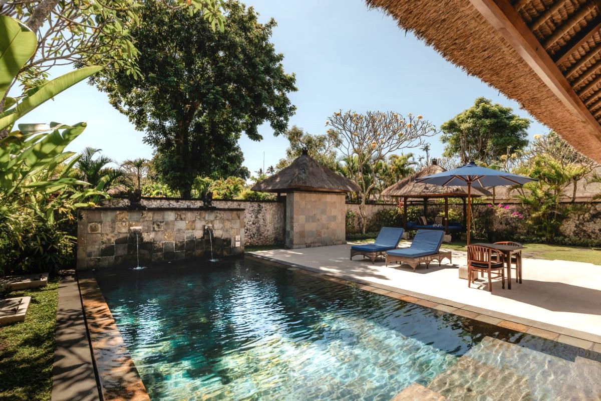 Deluxe Pool Villa på Jimbaran Puri, A Belmond Hotel på Bali