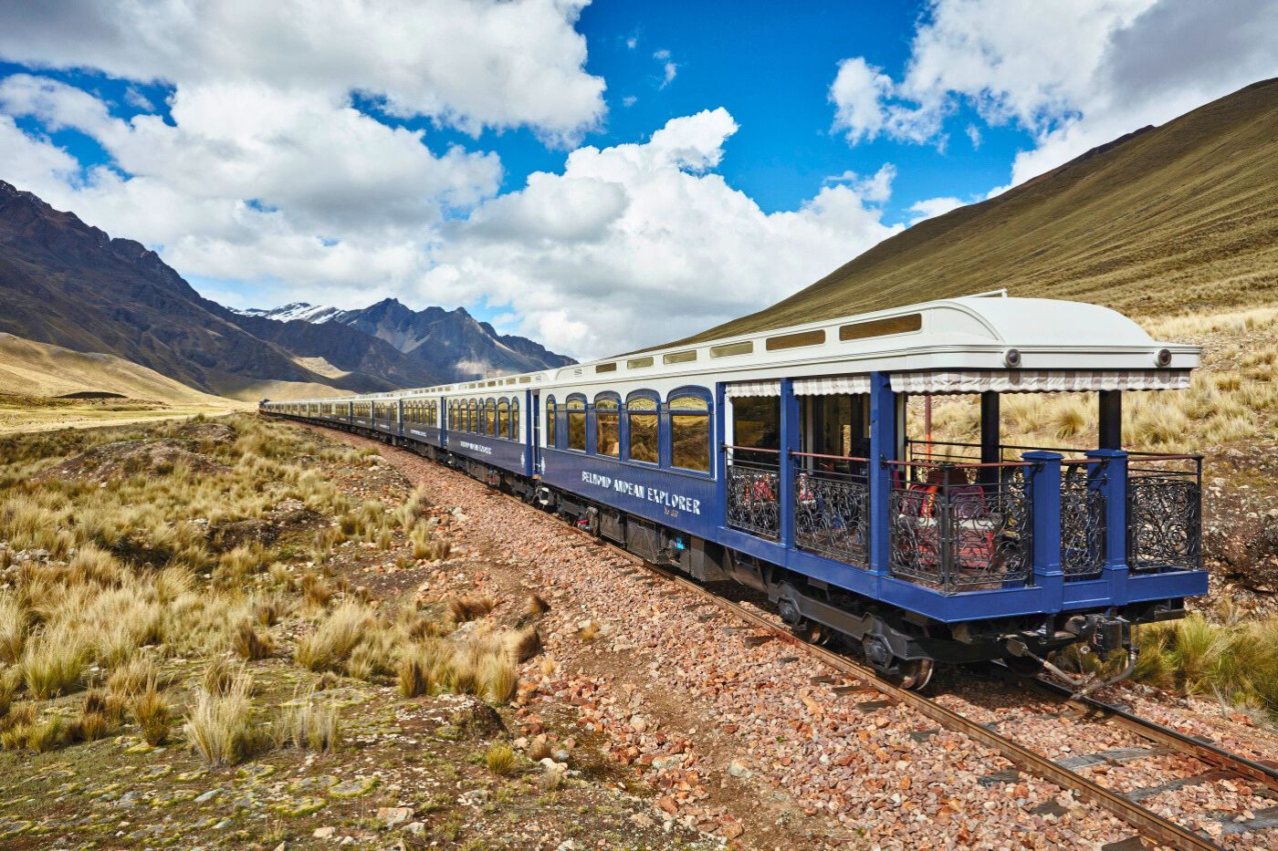 Udendørsvognen på Andean Explorer, A Belmond Train