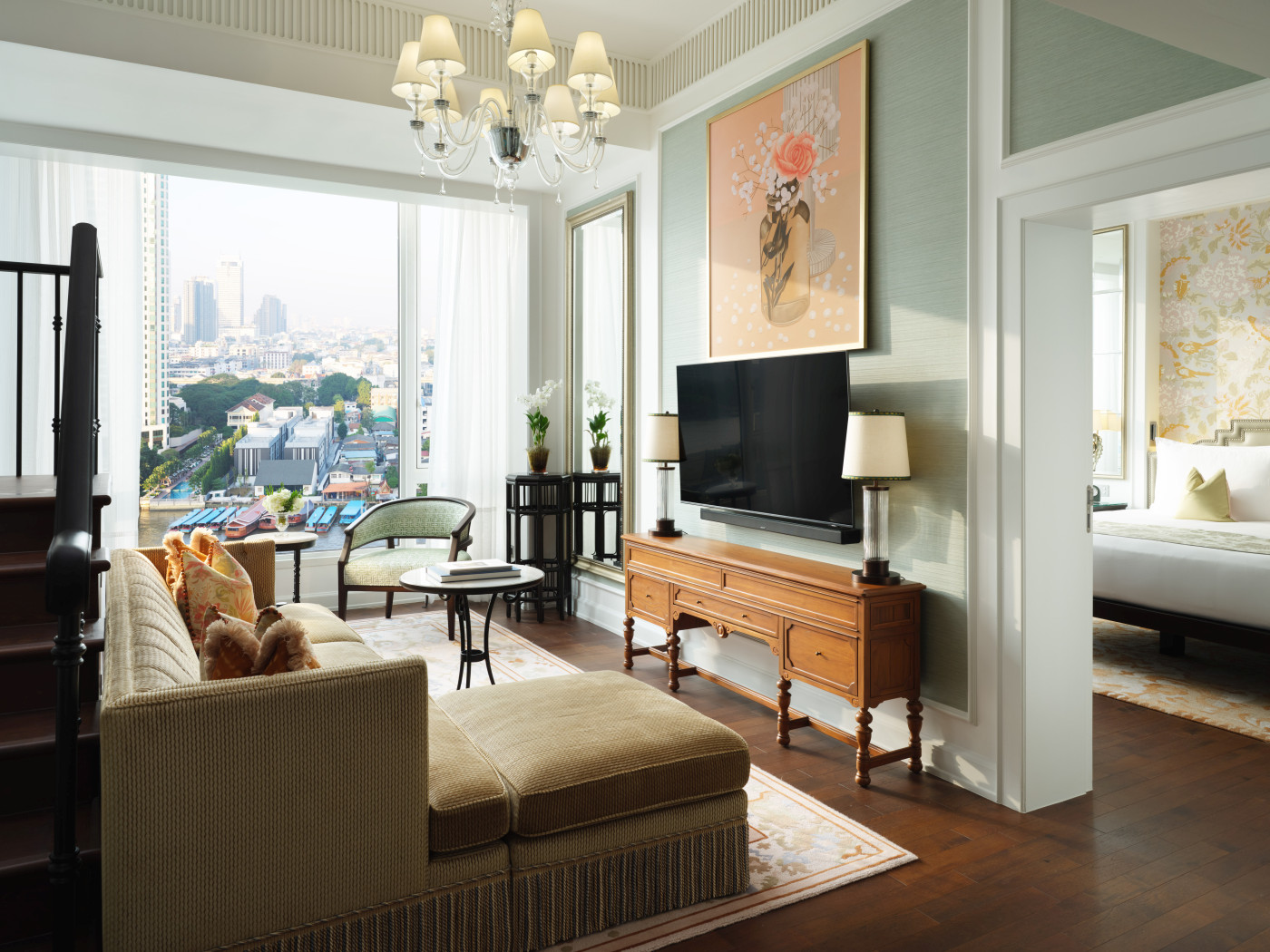 Chao Phraya Suite på Mandarin Oriental Bangkok, Thailand