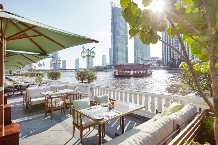 Restauranten The Verandah på Mandarin Oriental Bangkok, Thailand