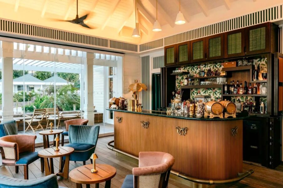 Bar Mélangé på Rosewood Le Guanahani St. Barth, Caribien