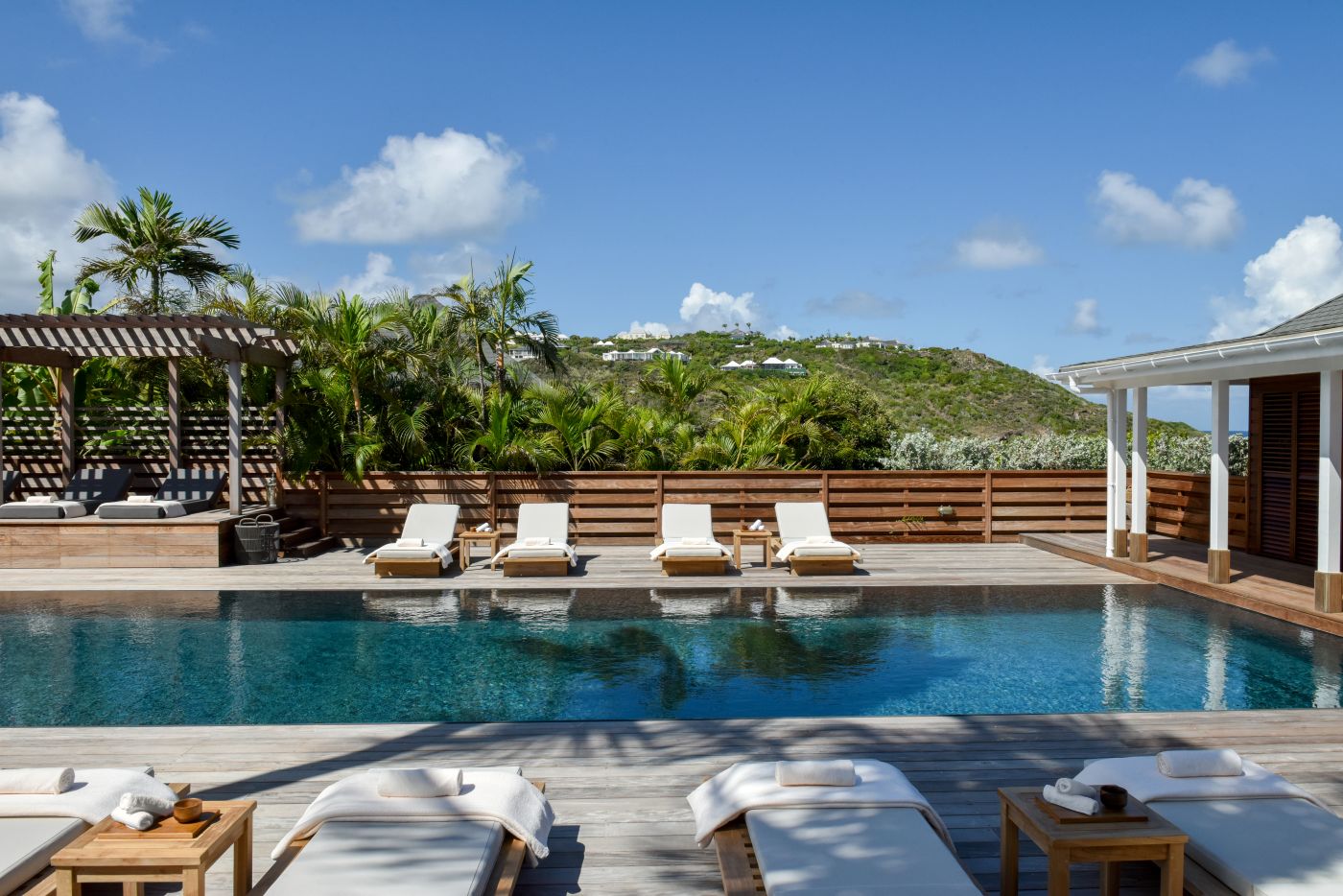 Pool og afslapning i Sense, A Rosewood Spa, Rosewood Le Guanahani St. Barth, Caribien