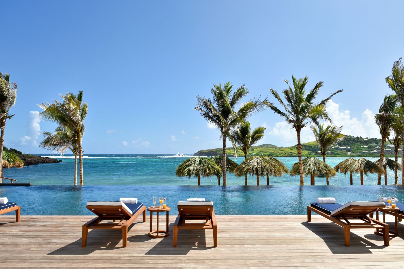 Infinity pool på Rosewood Le Guanahani St. Barth, Caribien
