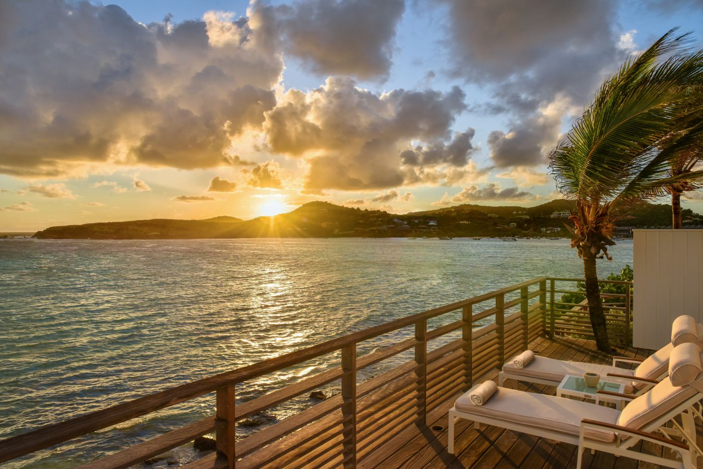 Solnedgang fra Rosewood Le Guanahani St. Barth, Caribien