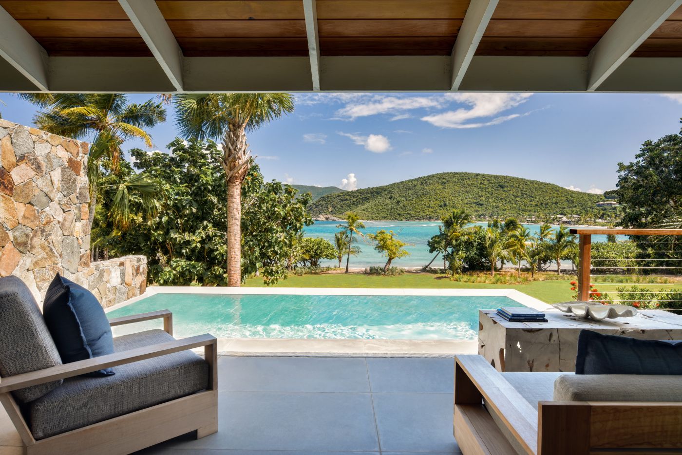 1 Bedroom Pool Suite på Rosewood Little Dix Bay, Virgin Gorda, Caribien