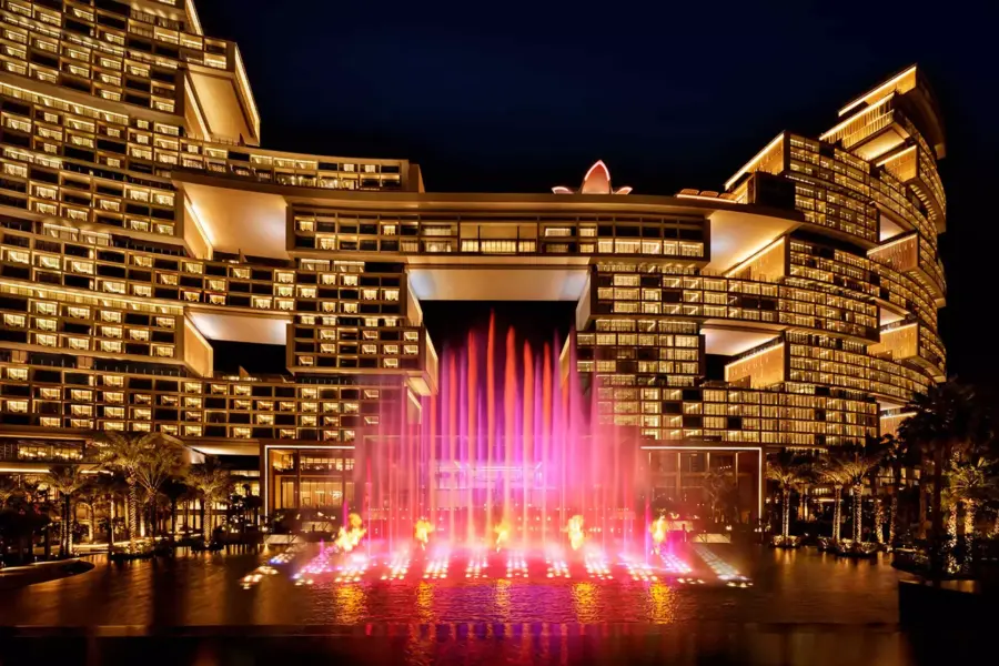 Skyblaze Fountain på Atlantis The Royal, Dubai