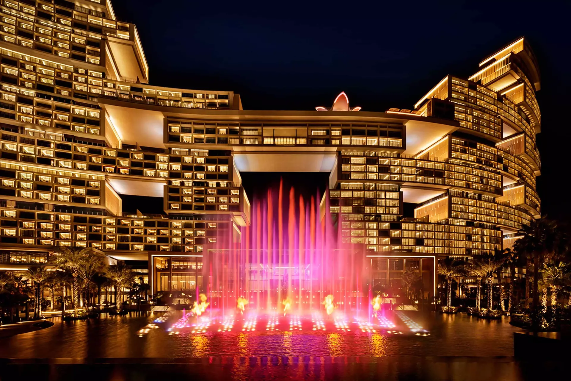 Skyblaze Fountain på Atlantis The Royal, Dubai