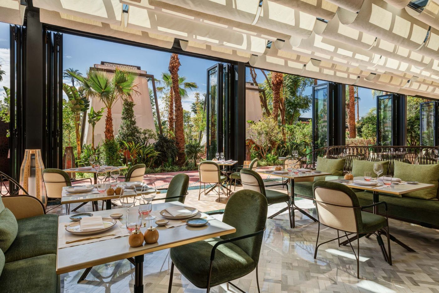 Den italienske restaurant L'Italien på La Mamounia, Marrakech, Marokko