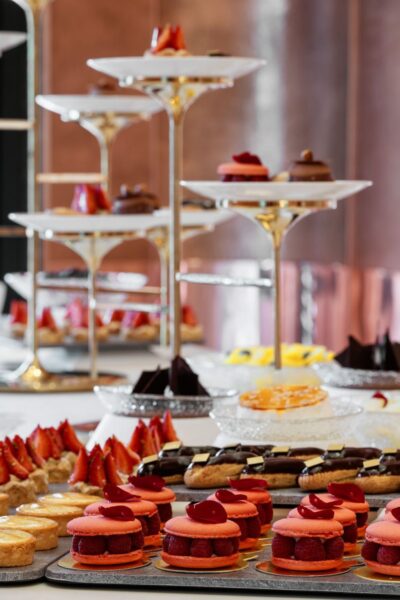Desserter i Pavillon de la Piscine på La Mamounia, Marrakech, Marokko