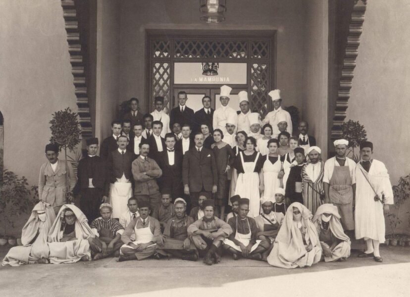 La Mamounia i Marrakech for 100 år siden.