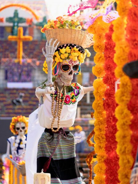 Optog på Dia de Muertos, De Dødes Dag i Mexico